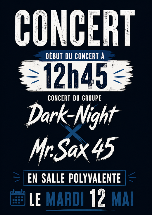 Afiche Darck Night X Mr Sax